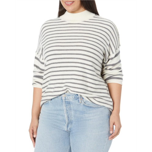 Madewell Plus Stripe Jamaica Mock Neck