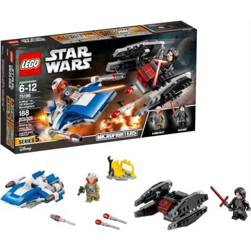 LEGO Star Wars: The Last Jedi A-Wing vs. TIE Silencer Microfighters 75196 Building Kit (188 Pieces) (Discontinued by Manufacturer)