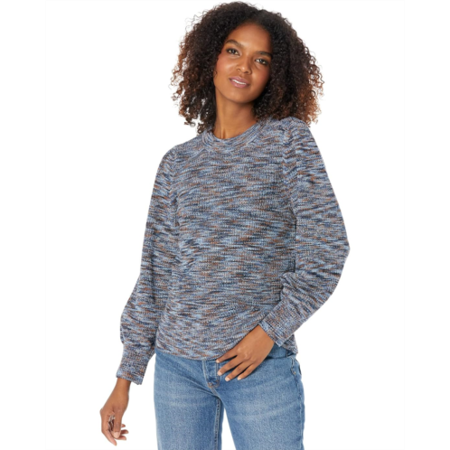Womens NIC+ZOE Femme Sleeve Space Dye Sweater