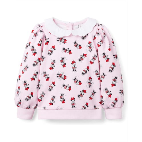 Janie and Jack Printed Minnie Mouse Sweatshirt (Toddler/Little Kids/Big Kids)