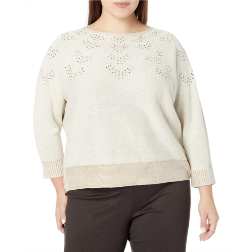 Womens NIC+ZOE Plus Size Constellation Sweater