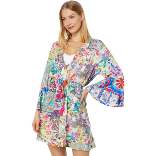 Johnny Was Drawstring Patchwork Dress