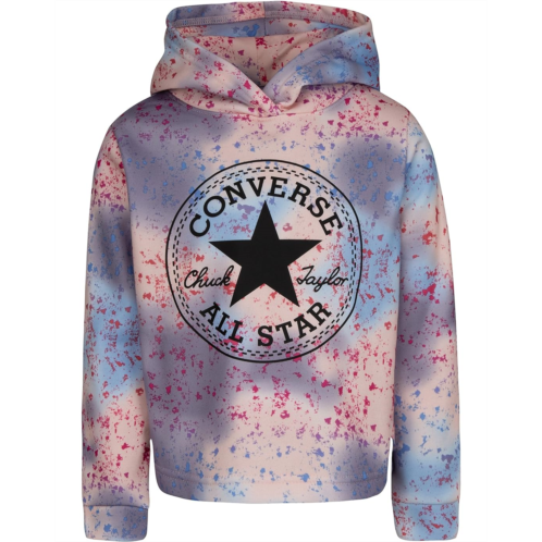 Converse Kids All Over Print Cropped Hoodie (Big Kids)