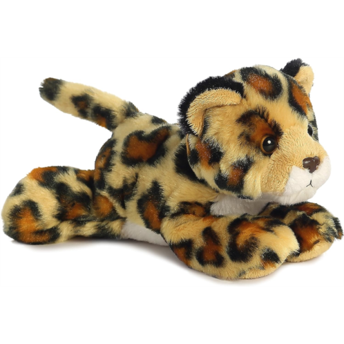 Aurora Adorable Mini Flopsie Amazon Jaguar Stuffed Animal - Playful Ease - Timeless Companions - Brown 8 Inches