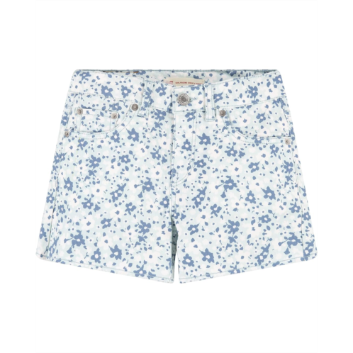 Levi s Kids Girlfriend Fit Printed Shorty Shorts (Big Kids)