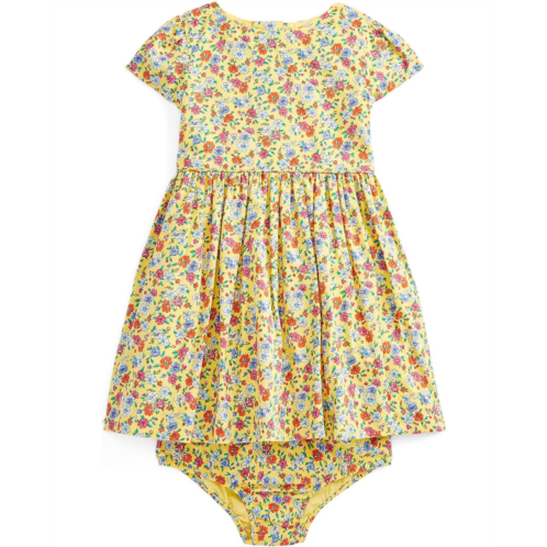 Polo Ralph Lauren Kids Floral Cotton Poplin Dress & Bloomer (Infant)