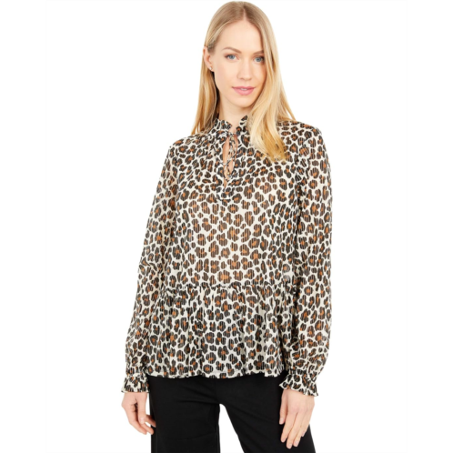 Michael Michael Kors Seventies Cat Ruffle Top