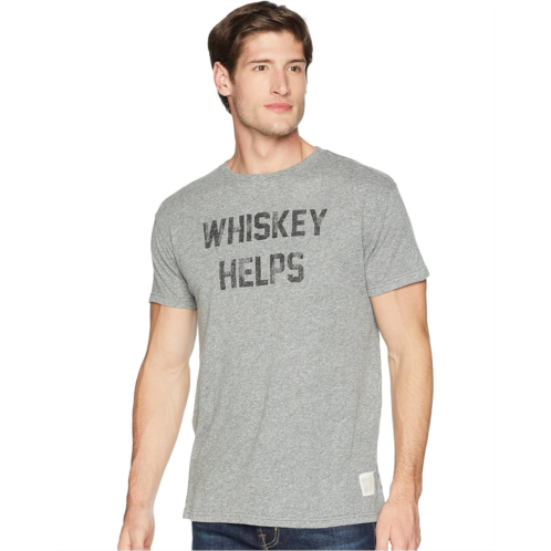 The Original Retro Brand Whiskey Helps Short Sleeve Tri-Blend Tee