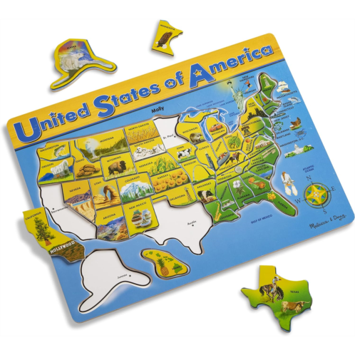 Melissa & Doug USA Map Wooden Puzzle (45 pcs)