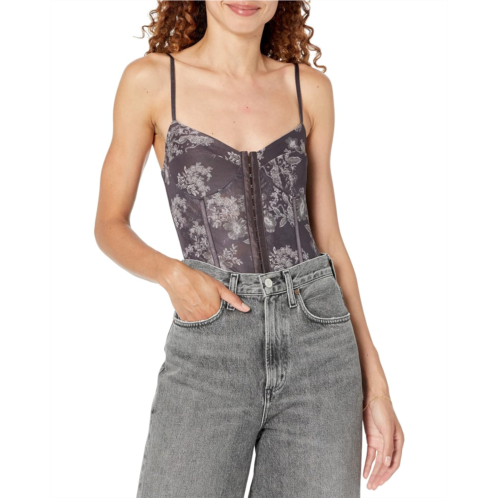 Free People Printed Night Rhythm Bodysuit