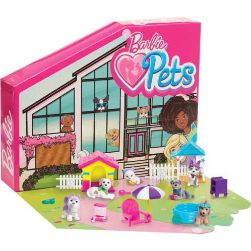 Barbie Pets Dreamhouse Pet Surprise Playset, Includes 6 Pets, Two Pet Homes, and Over 15 Accessories, Kids Toys for Ages 3 Up, Amazon Exclusive