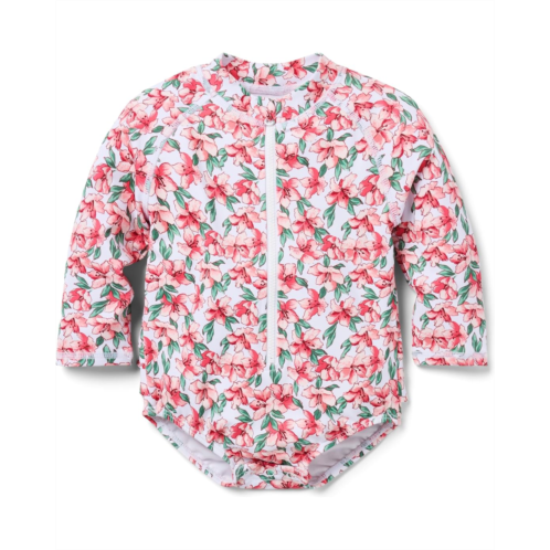 Janie and Jack Baby Girls Floral Rashguard Swim (Infant)