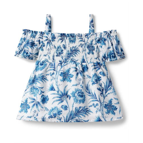 Janie and Jack Floral Print Top (Toddler/Little Kids/Big Kids)