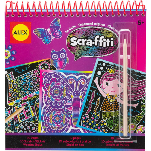 Alex So Cute Scra-ffiti Sketch Drawing Pad Kids Art Supplies
