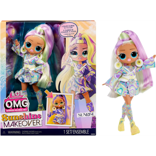 L.O.L. Surprise! LOL Surprise OMG Sunshine Color Change Sunrise Fashion Doll with Color Changing Hair and Fashions and Multiple Surprises - Great Gift for Kids Ages 4+