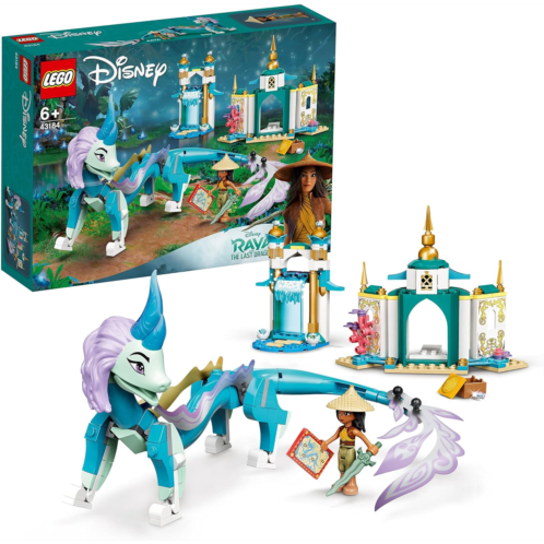 LEGO 43184 Disney Princess Raya and Sisu Dragon Toy, from Disneys Raya and the Last Dragon Movie, For Kids 6 + Years Old