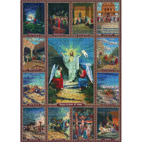 BBOLDIN Easter Jigsaw Puzzle Jesus Puzzles for Adults 1000 Pieces, Jesus Cross Jigsaw Puzzles Catholic Religion, Christian Puzzles Religous Puzzle for Home Decor