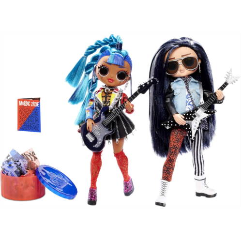 L.O.L. Surprise! O.M.G. Remix Rocker Boi and Punk Grrrl 2 Pack - 2 Fashion Dolls with Music