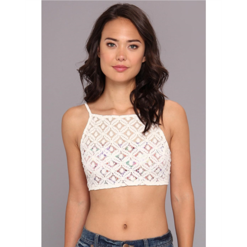 Free People Floral Lace Apron Cami