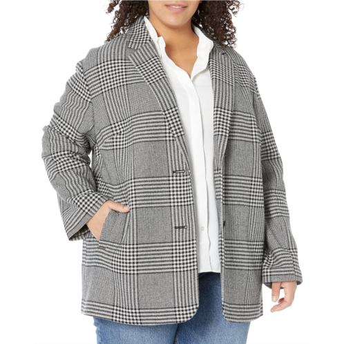 Madewell Plus Oversized Dorset Blazer in Adkins Plaid