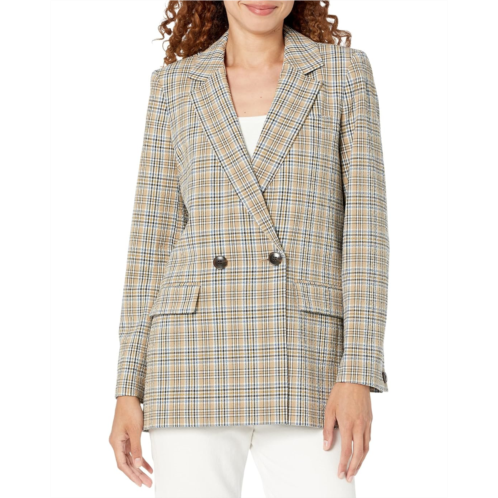 Madewell Caldwell Double-Breasted Blazer in Prejean Plaid