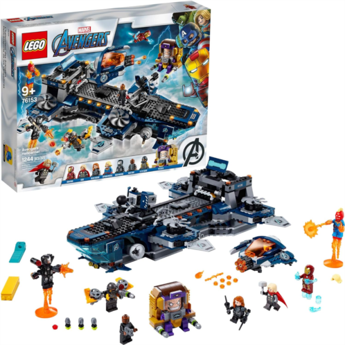 LEGO Marvel Avengers Helicarrier 76153 Fun Brick Building Toy with Marvel Avengers Action Minifigures, Great Gift for Kids Who Love Airplanes and Superhero Adventures (1,244 Pieces