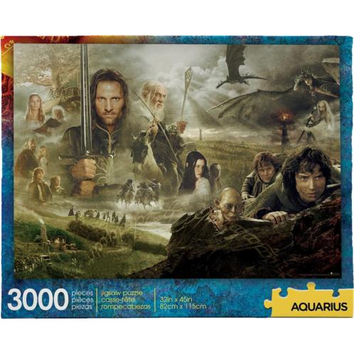 Aquarius Lord of The Rings (3000 Piece Jigsaw Puzzle) - Officially Licensed Lord of The Rings Merchandise & Collectibles - Glare Free - Precision Fit - 32 x 45 Inches