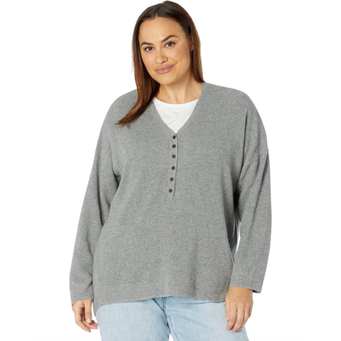 Madewell Plus Asherton Waffle Henley Sweater