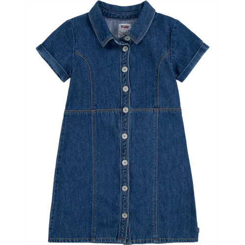 Levi  s Kids Short Sleeve Denim Western Dress (Little Kids)