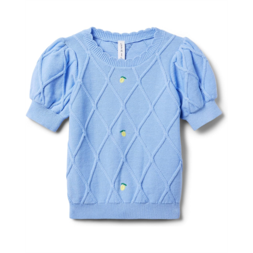 Janie and Jack Pointelle Sweater Top (Toddler/Little Kid/Big Kid)