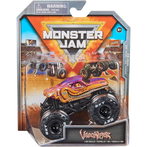 Monster Jam 2023 Spin Master 1:64 Diecast Truck Series 32 Arena Favorites Velociraptor