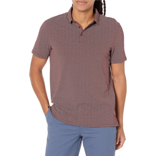 Mens Armani Exchange All Over Micro Print Polo