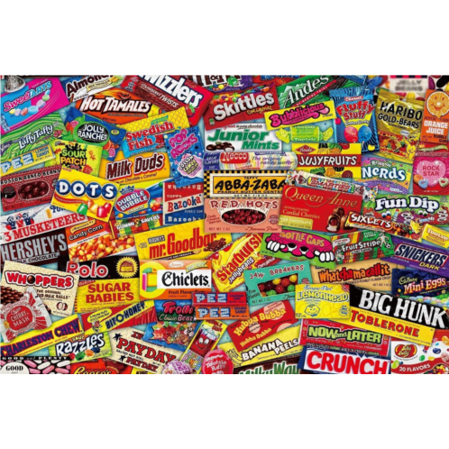 Ingooood- Jigsaw Puzzle- Collector Series - Crazy Candy - 1000 Pieces for Adult Wooden Toys Graduation Valentines Day Gift