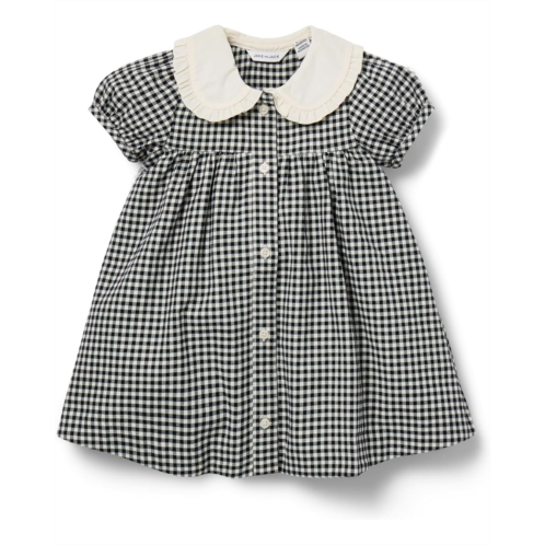 Janie and Jack Checked Collar Dress (Infant)