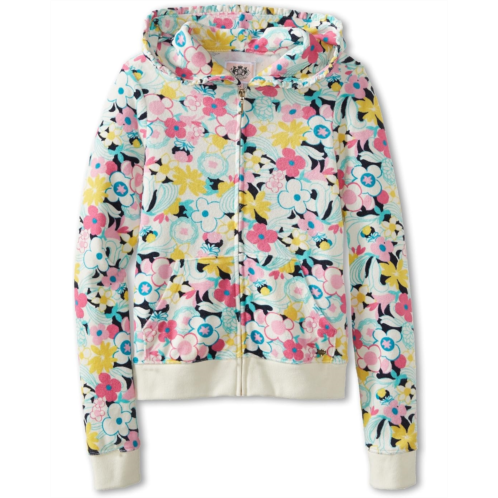 Juicy Couture Kids Dazzle Floral Terry Hoodie (Toddler/Little Kids/Big Kids)