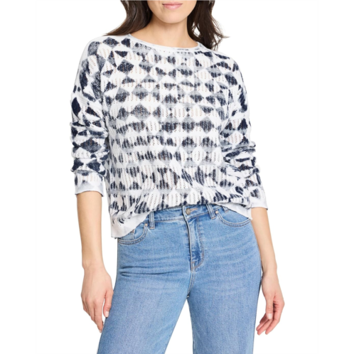 NICZOE Textured Diamond Sweater