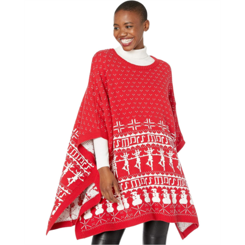 Whoopi Fair Isle Knit Cape