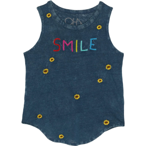 Chaser Kids Sunshine Day Tank Linen Jersey Shirttail Muscle (Toddler/Little Kids)