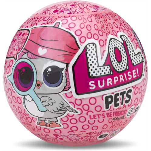 L.O.L. Surprise! 30297 L.O.L LOL Surprise Fuzzy Pets Ball-Makeover Figurine, Pink, One Size