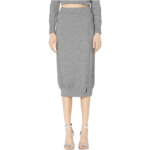 Cushnie High-Waisted Knit Pencil Skirt with Cable Detail