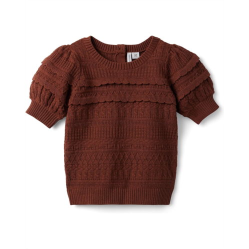 Janie and Jack Puff Sleeve Sweater (Toddler/Little Kids/Big Kids)