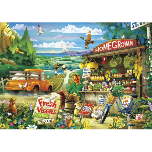 Buffalo Games - Days to Remember - Country Road - 500 Piece Jigsaw Puzzle Multicolor, 21.25L X 15W