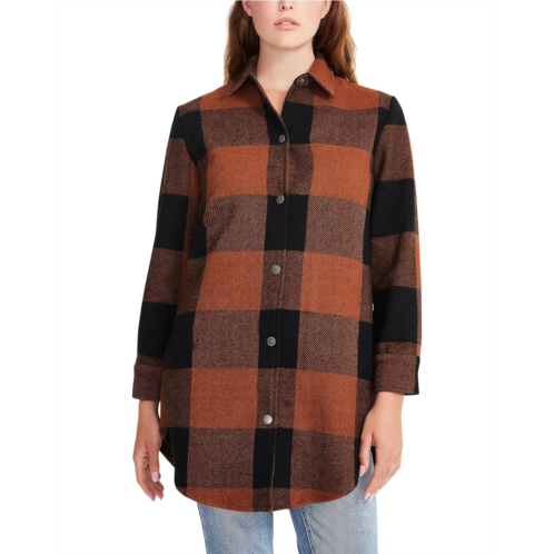 Womens Steve Madden Eldridge Buffalo Plaid Coat