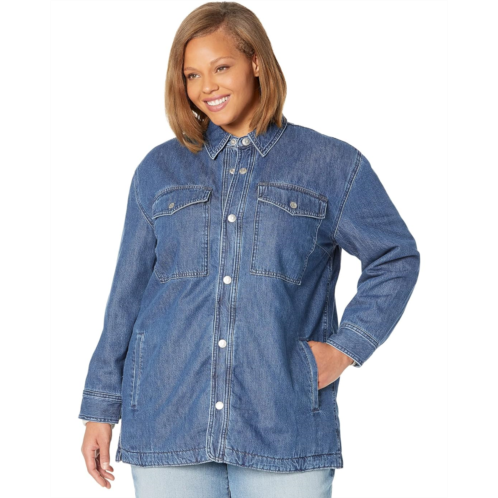 Madewell Plus Quilted-Lining Denim Shirt-Jacket