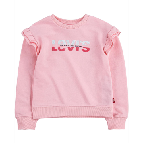 Levis Kids Ruffle Crew Sweatshirt (Toddler)