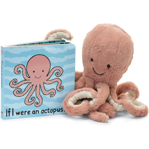 Jellycat If I were an Octopus Board Book and Odell Octopus Stuffed Animal