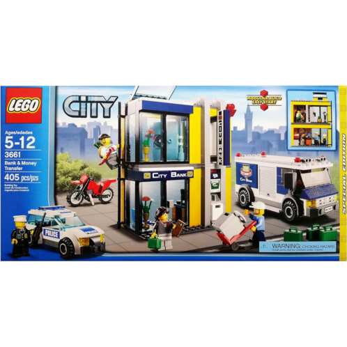 LEGO City Special Edition Set #3661 Bank Money Transfer