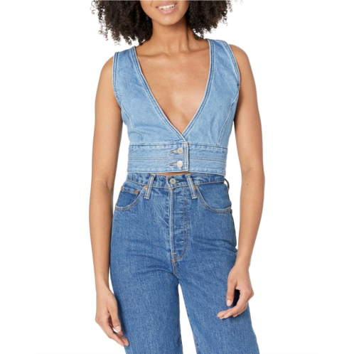 Womens Levis Premium Raine Denim Crop Top