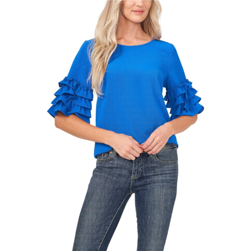 CeCe Tiered Ruffle Sleeve Blouse