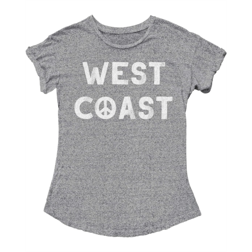 The Original Retro Brand Kids West Coast Vintage Slub Tee with Rolled Sleeve (Big Kids)